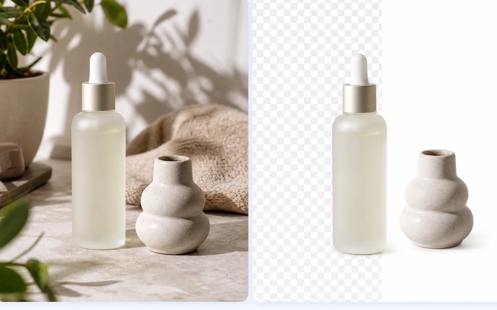 upload a product shot and remove background online in EzImgEditor